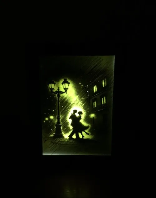 cadre decoratif lumineux