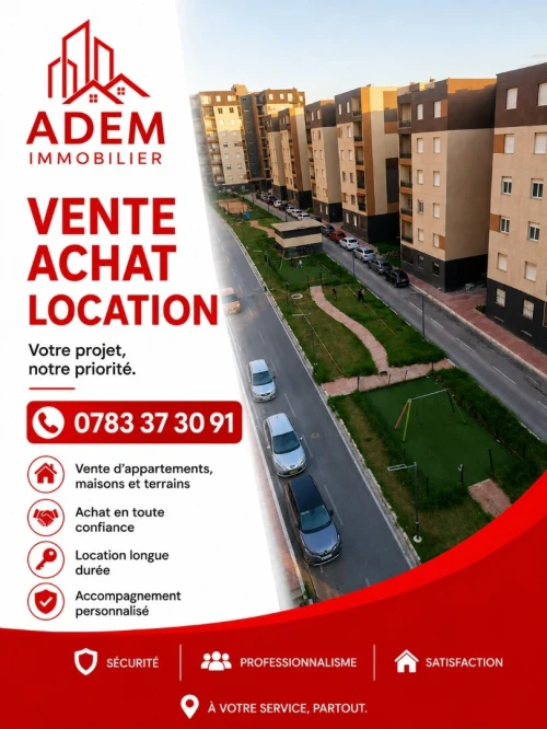 Location Appartement F4 Alger Zeralda