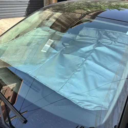 Matelas de Voiture Pliable avec Pare Soleil UV 3en1 | أريكة مقعد خلفي وعاكس أشعة الشمس 3في1