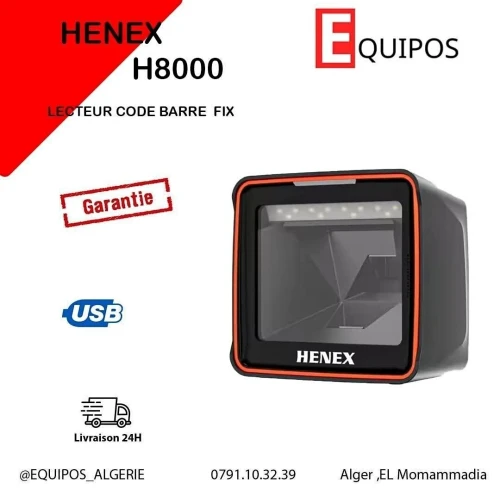 LECTEUR CODE BARRE FIX 2D HENEX H8000