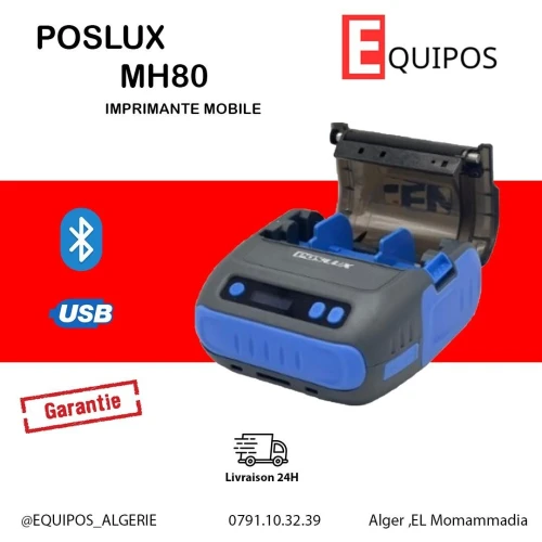 IMPRIMANTE THERMIQUE MOBILE PORTABLE POSLUX MH-80