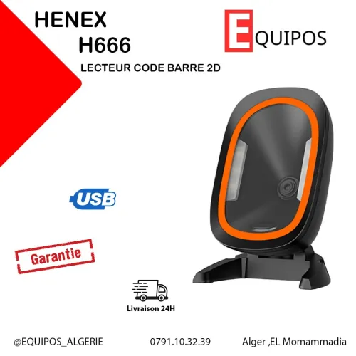 LECTEUR CODE BARRE HENEX 666