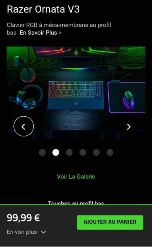 clavier RAZER ornata V3