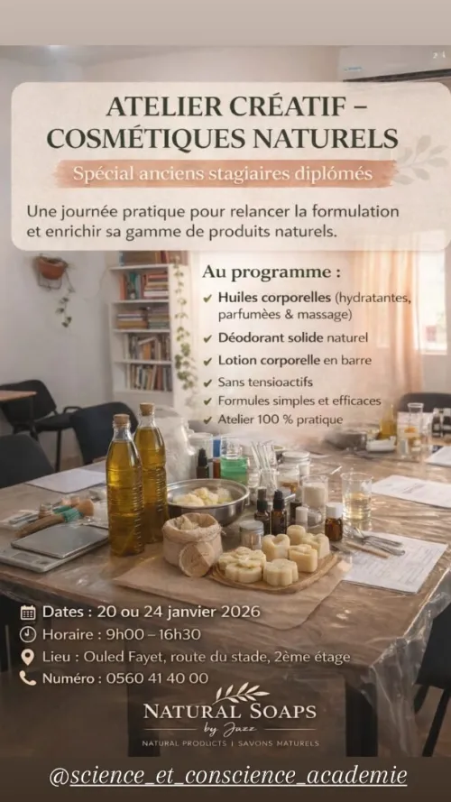 Formation cosmétique naturelle