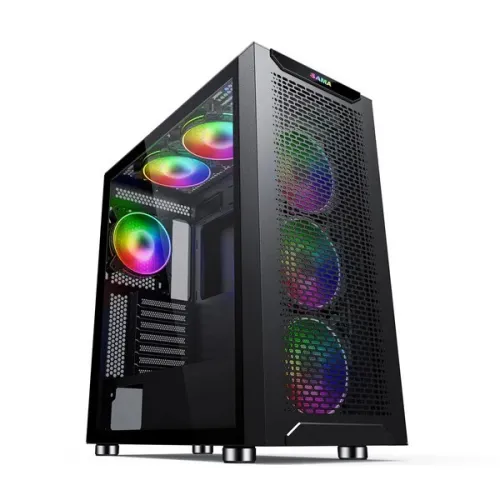BOITIER PC GAMING HYBROK RS6, avec ventilateurs ARGB