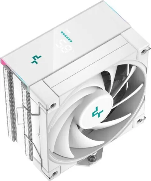 PROMO REFROIDISSEUR D'AIR POUR PROCESSEUR DeepCool AK400 Digital Pro, compatible avec les sockets Intel et AMD, écran LCD, bandes LED ARGB BLANC