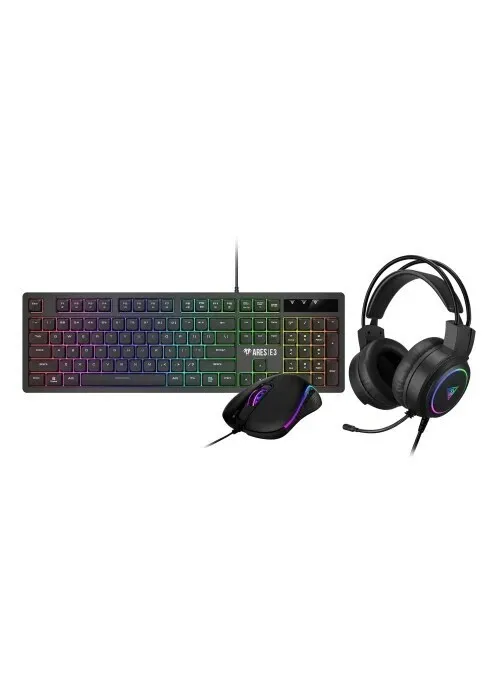 COMBO GAMING GAMDIAS POSEIDON E2 - CASQUE, CLAVIER ET SOURIS RÉTROÉCLAIRÉS RGB, POUR PC