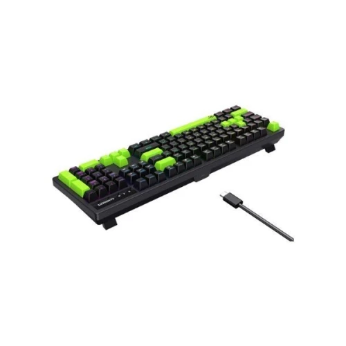 CLAVIER GAMING MÉCANIQUE HAVIT KB893L - RGB Backlit, Blue Switches, 104 Keys