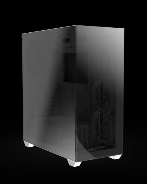 PROMO BOITIER PC GAMING RAIDMAX INFINITA i800 CHROME, 4 Ventilateurs, ARGB