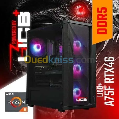 Pc Gamer AMD RYZEN5 7500F / T20 / 16GB DDR5 6000MHZ / B650 /512GB SSD M.2/RTX 4060/550W/4X ARGB FANS