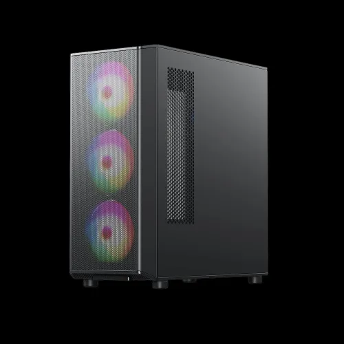 PROMO BOITIER PC GAMING RAIDMAX MESHIAN X606 NOIR, 4 Ventilateurs, ARGB