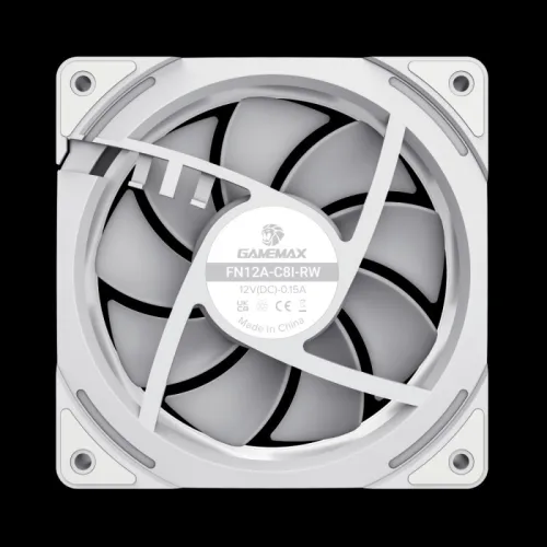 EIDIYA VENTILATEUR DE BOITIER GAMEMAX KF300R x3 ARGB, 120mm BLANC