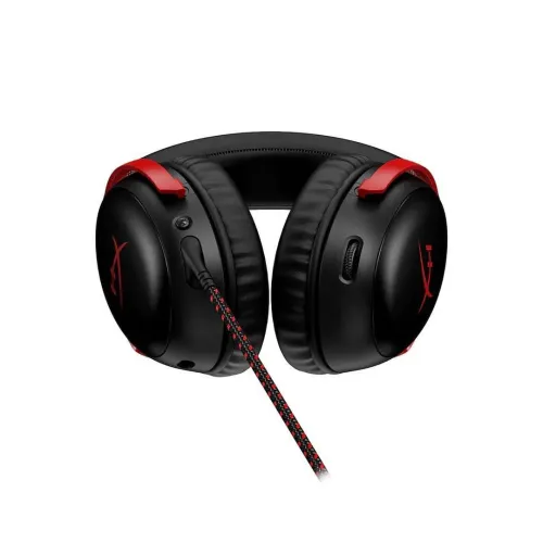 PROMO RAMADAN CASQUE GAMING FILAIRE HyperX Cloud III - Ultra-Clear 10mm Mic, USB-C, USB-A, 53mm Drivers, For PC, PS5, Xbox Series ROUGE