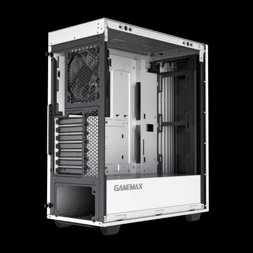 PROMO BOITIER PC GAMING mid-tower GAMEMAX Precision 2 BLANC, avec ventilateurs ARGB