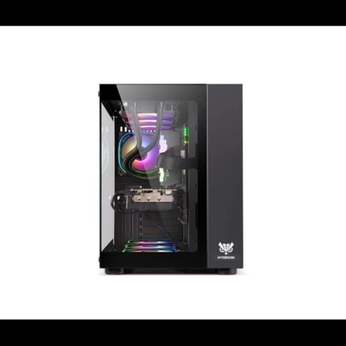BOITIER PC GAMING HYBROK TITAN EVO, 7 Ventilateurs, ARGB NOIR