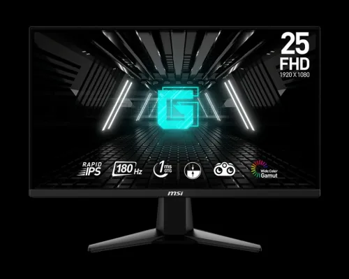 PROMO MONITEUR MSI G255F 24.5" - Full HD 1080p, 180Hz, FAST IPS, 1ms, Adaptive-Sync