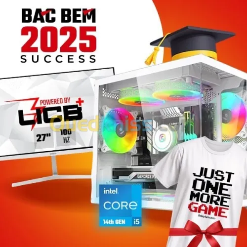 PROMO BEM BAC GAMING PC INTEL I5 14400F-ASUS DUAL RTX 4060+MONITOR DAHUA B200S LM27+T-SHIRT GRATUIT 