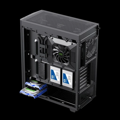 PROMO BOITIER PC GAMING mid-tower GAMEMAX Precision 2 NOIR, avec ventilateurs ARGB