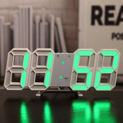 3D LED Digital Wall Clock VERT