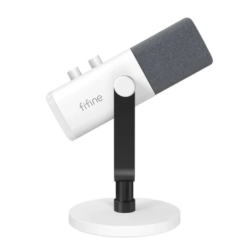 MICROPHONE FIFINE AMPLIGAME AM8 DYNAMIC RGB WHITE