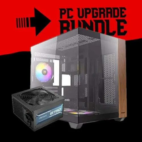 PROMO RAMADAN KIT UPGRADE BOITIER PC GAMING Antec CX800 ARGB Wood + ALIMENTATION Antec Atom 750W