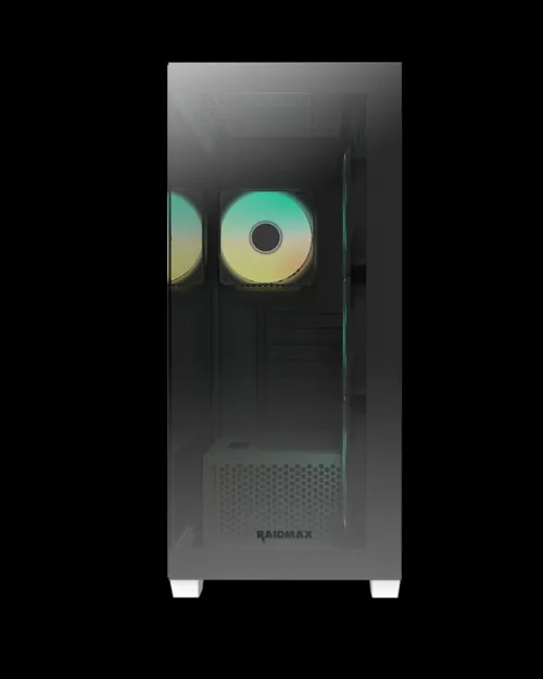 PROMO BOITIER PC GAMING RAIDMAX INFINITA i800 CHROME, 4 Ventilateurs, ARGB