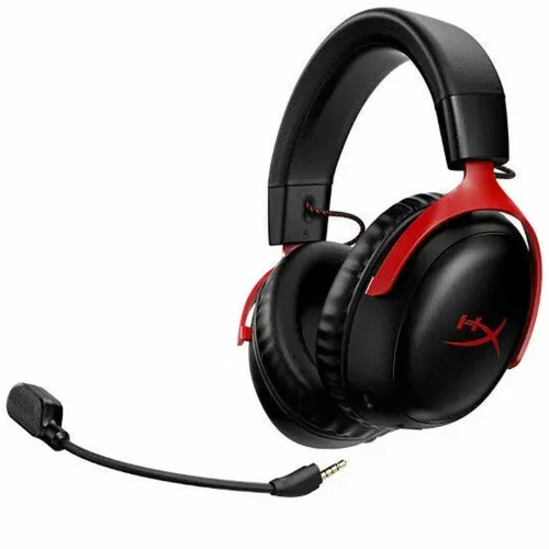PROMO CASQUE GAMING HyperX Cloud III Wireless RED - HAUT-PARLEUR DE 53 MM, 2,4 GHz, BLUETOOTH, POUR PC/ PS5/ PS4/NINTENDO SWITCH