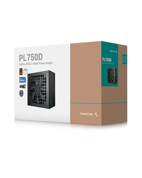 ALIMENTATION DEEPCOOL PL750 BLACK - 750W 80PLUS BRONZE