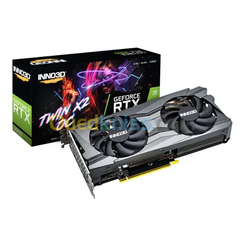 CARTE GRAPHIQUE INNO3D GeForce RTX 3060 TWIN X2 12GB OC