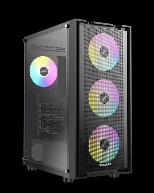 BOITIER PC GAMING RAIDMAX VECTOR V216, avec ventilateurs RGB