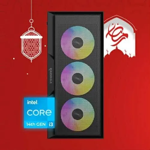 PROMO RAMADAN CONFIG PC GAMER INTEL I3 14100F / 16GB (2x8GB) DDR4 3200MHZ / H610 / 256GB SSD / RTX 3050 6GB / 600W / 4X ARGB FANS