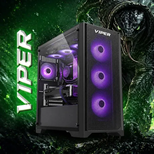 PROMO CONFIG PC GAMER VIPER AMD RYZEN5 AMD RYZEN5 3400G / 8GB DDR4 3200MHZ / A520 / 240GB SSD / 650W / 4X ARGB FANS