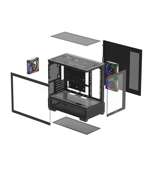 BOITIER PC GAMING DeepCool CG380 3F, 4 ventilateurs, ARGB