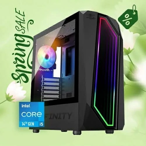PROMO CONFIG PC GAMER INTEL I5 14400 / 16GB DDR4 3200MHZ / H610 / 512GB SSD M.2 / RTX 4060TI 8GB / 800W