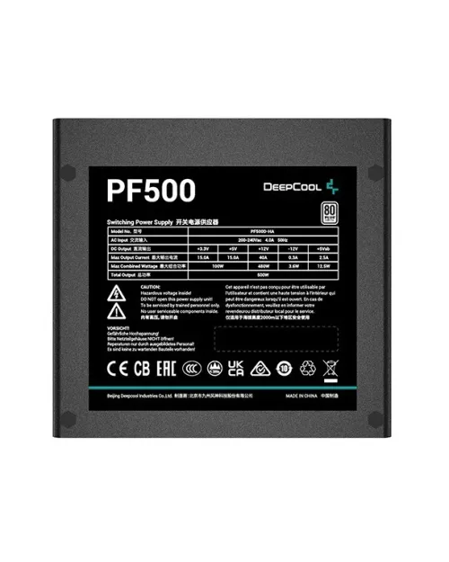ALIMENTATION DEEPCOOL PF500 - 500W 80PLUS