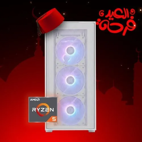 EIDIYA CONFIG PC GAMER AMD RYZEN5 5600GT / 8GB DDR4 3200MHZ / B550 / 256GB SSD / 650W / 4X ARGB FANS