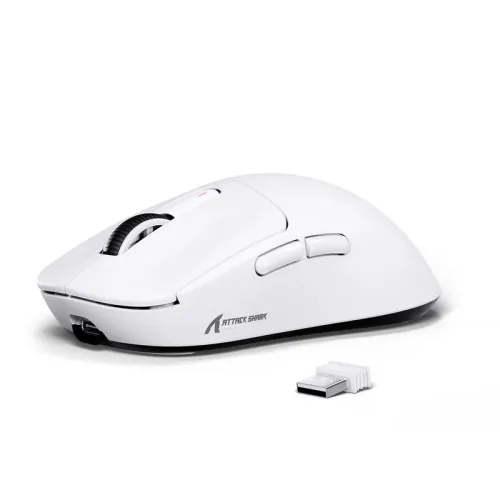 SOURIS ATTACK SHARK X3 Lightweight Wireless BLANC - avec triple mode 2,4 GHz/USB-C filaire/Bluetooth, 26 000 DPI