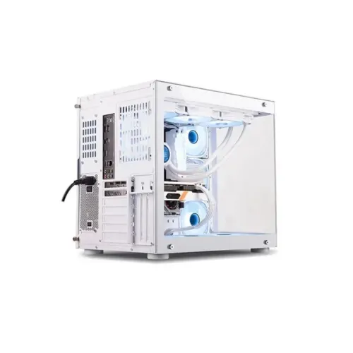 BOITIER PC GAMING HYBROK TITAN EVO, 7 Ventilateurs, ARGB BLANC