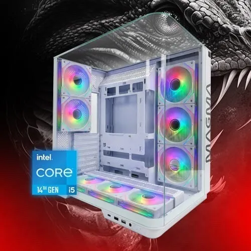 Pc Gamer INTEL I5 14400 / WATER COOLING ARGB / 16GB DDR4 3200MHz / H610 / 256GB SSD / RTX 4060 8GB / 750W / 8X ARGB FANS
