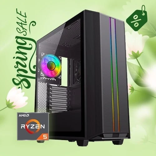 PROMO CONFIG PC GAMER AMD RYZEN5 5600 / 16GB DDR4 3200MHZ / B550 / 512GB SSD M.2 / RTX 4060 TI 8GB / 700W