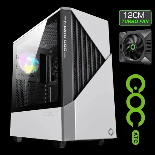 BOITIER GAMEMAX Contac COC BLANC