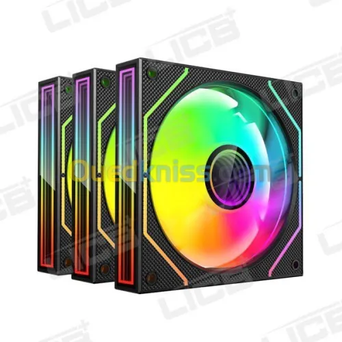 VENTILATEUR MAGMA 1236 MIRRO ARGB x3 NOIR