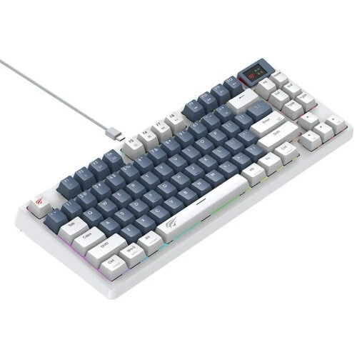 CLAVIER GAMING MÉCANIQUE HAVIT KB884L - RGB Backlit, Red Switches, 83 Keys
