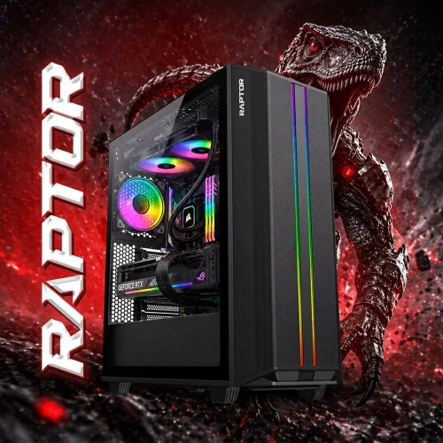 PROMO CONFIG PC GAMER RAPTOR AMD RYZEN5 5500 / AIR COOLING RGB / 16GB DDR4 3200MHZ / B550 / 512GB SSD M.2 / RX 7600 8GB / 700W