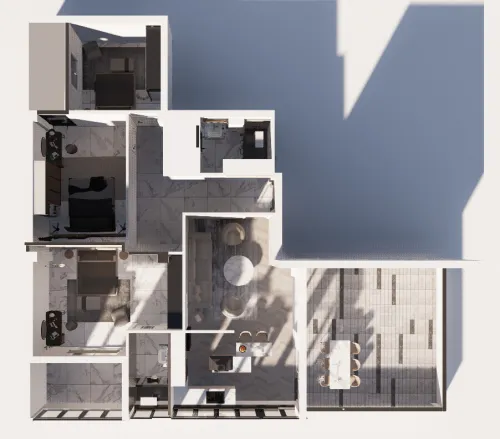 Conception 2D et 3D design intérieur sur mesure cuisine meuble  -Valorisez vos espaces en Algérie 