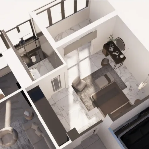 Étude de rénovation intérieure تصميم منازل تصميم داخلي interior design Architecte