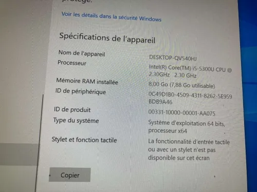 Delle i5 5eme génération jdid produits européen habet caba fih problème tae la batterie mlachya