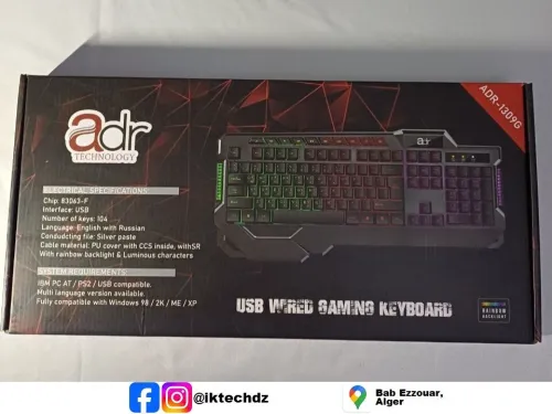 Clavier Gamer RGB Adr 1309G