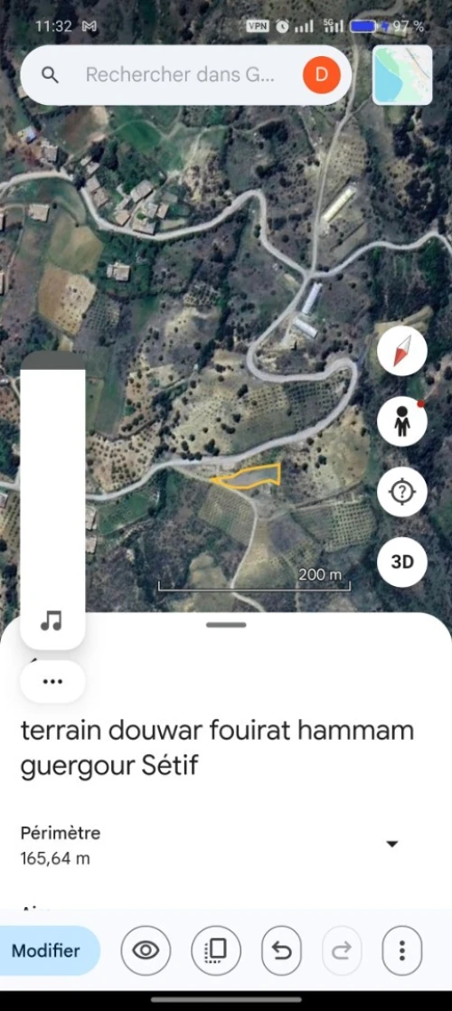 Vente Terrain Sétif Hammam guergour