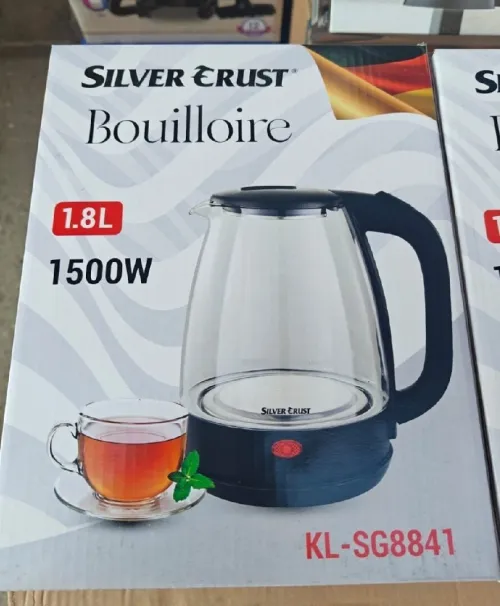 غلاية كهربائية 1.8 لتر Silver Crust زجاجية